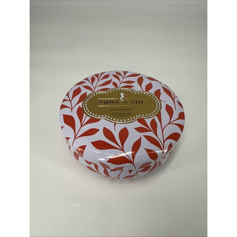 Aqua De Soi Pomander Cinnamon Scented Holiday Candle Natural Soy 21 Ounce NEW